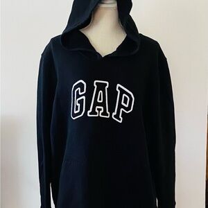 GAP Classic Black Pullover Hoodie XXL Fleece Lined